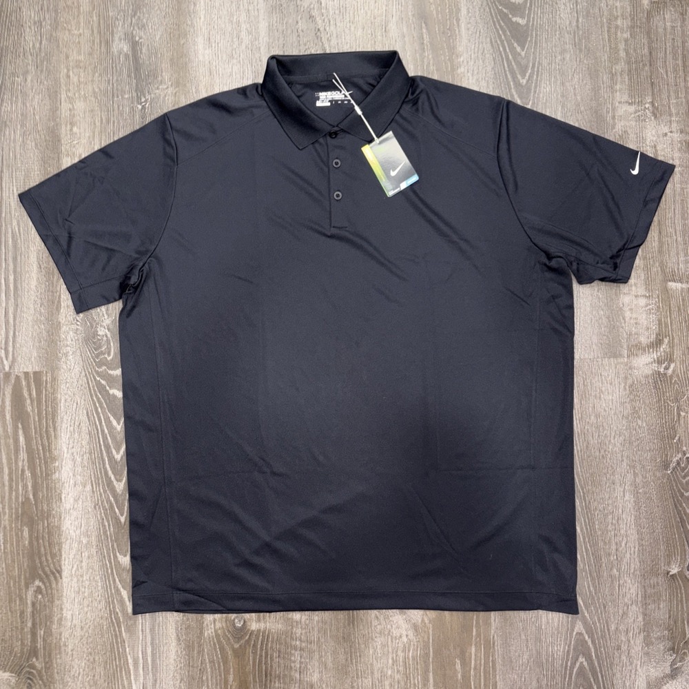 NWT Nike Golf Tour Performance Dri FIT Polo Shirt Black Size 3XL